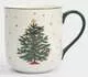Кружка бело-зеленая Нарядная елка New year