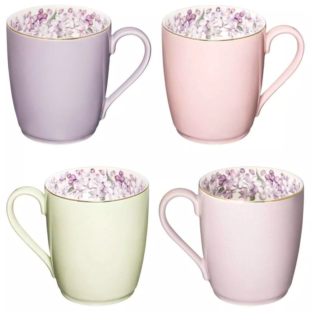 Набор из 4 кружек Lilac цветной микс