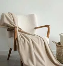 Плед Frati SOFT VISCOSE BEIGE, бежевый, 130x160, вискоза 30% полиэстер 70%, 510г