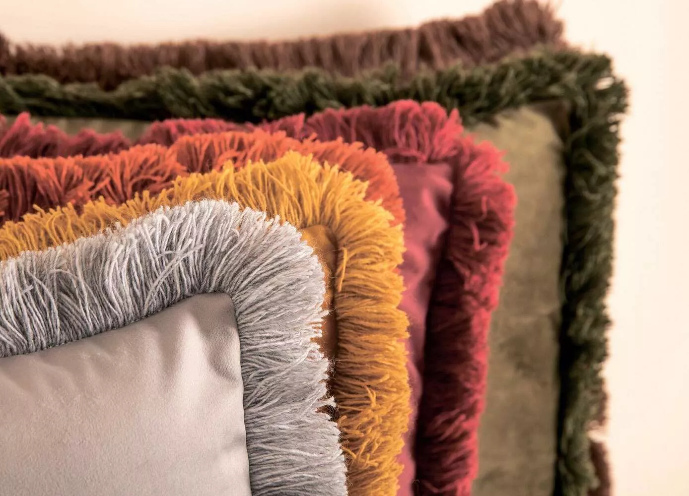 Подушка MARABOU GREEN 50х50, велюр, полиэстер, начинка конфорель