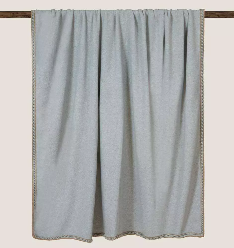 Плед Frati SOFT BAMBOO PERLA с тесьмой Coco, серый, 160х200, бамбук 40% полиэстер 60%, 910г