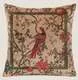 Подушка Frati BIRDS OF PARADISE BEIGE, бежевый, 50х50, велюр, полиэстер