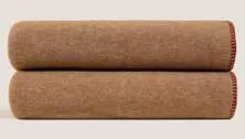 Плед Frati SOFT BAMBOO BISCOTTO, желто-коричневый, 160х200, бамбук 40% полиэстер 60%, 800г