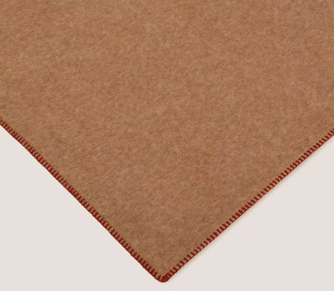 Плед Frati SOFT BAMBOO BISCOTTO, желто-коричневый, 160х200, бамбук 40% полиэстер 60%, 800г