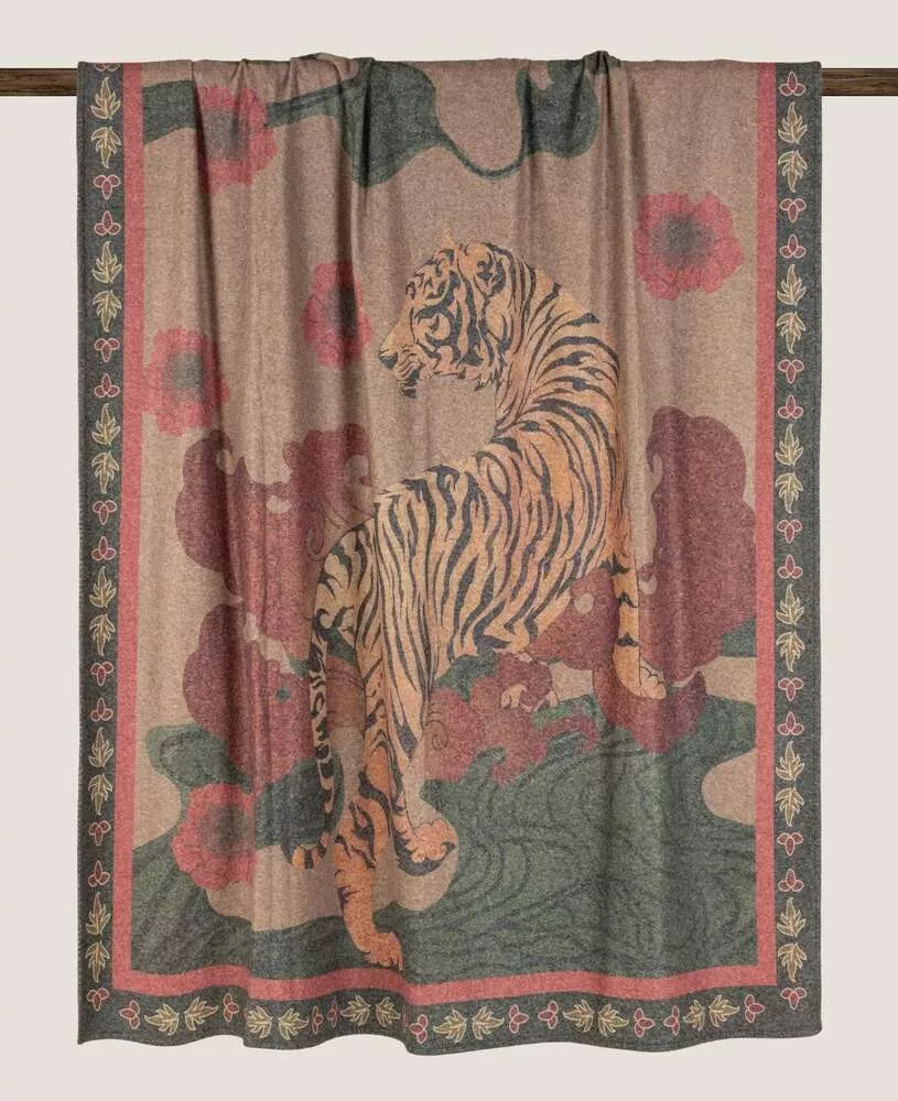 Плед Frati STAMPATO TIGER, 150х200, бамбук 40% полиэстер 60%, 720г