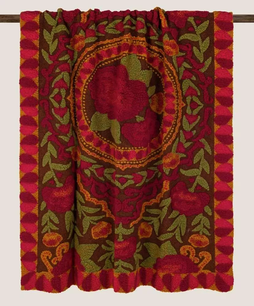 Плед Frati SPANISH ROSE 150x190, шерсть 80% полиэстер 20%, 900г