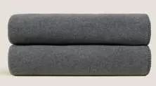 Плед Frati SOFT VISCOSE ANTHRACITE,темно-серый, 130x160, вискоза 30% полиэстер 70%, 510г