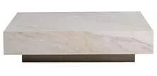 Стол журнальный АГАТ (AGATE) светлый керамический 120*80*29см