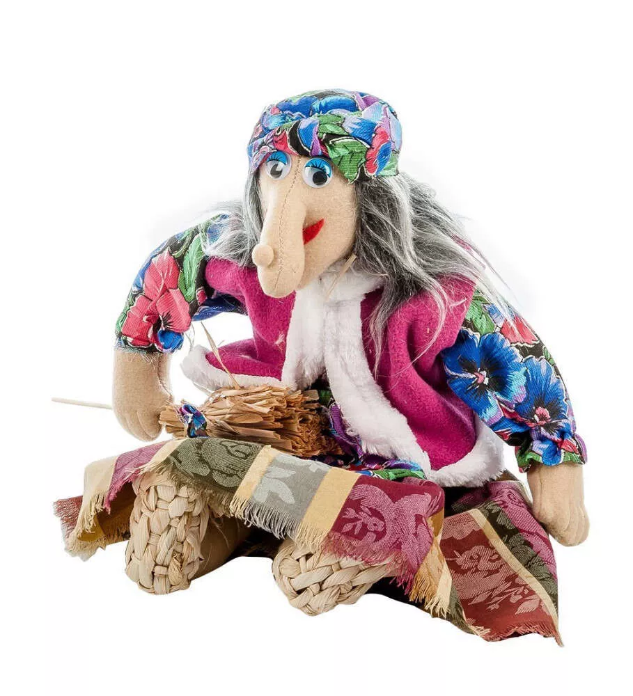 Игрушка лоскутная Бабуся-Ягуся
