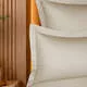 Комплект постельного белья семейный Solid бежевый
