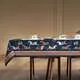 Скатерть прямоугольная большая Passage синий с белым