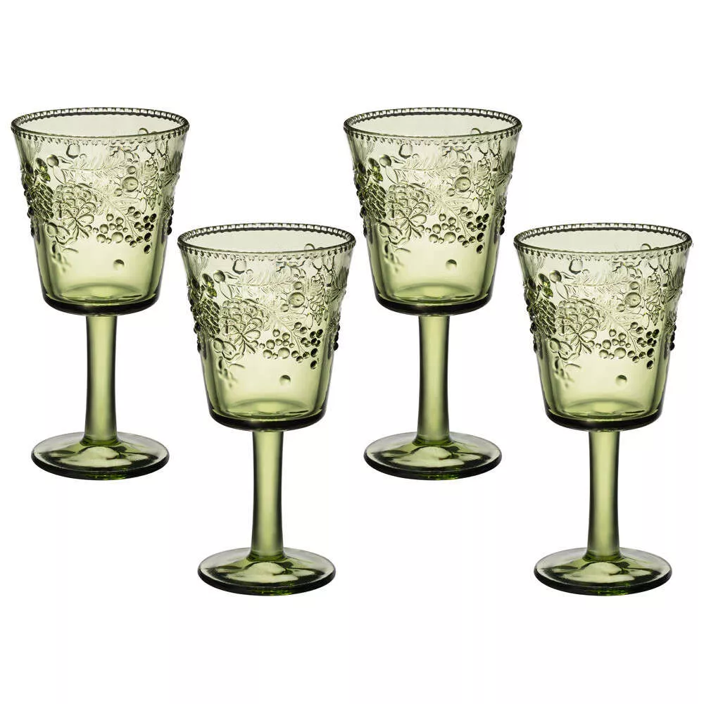 Набор из 4 бокалов Celebration green 280 мл