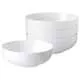 Набор из 4 тарелок суповых Fashion White 710 мл