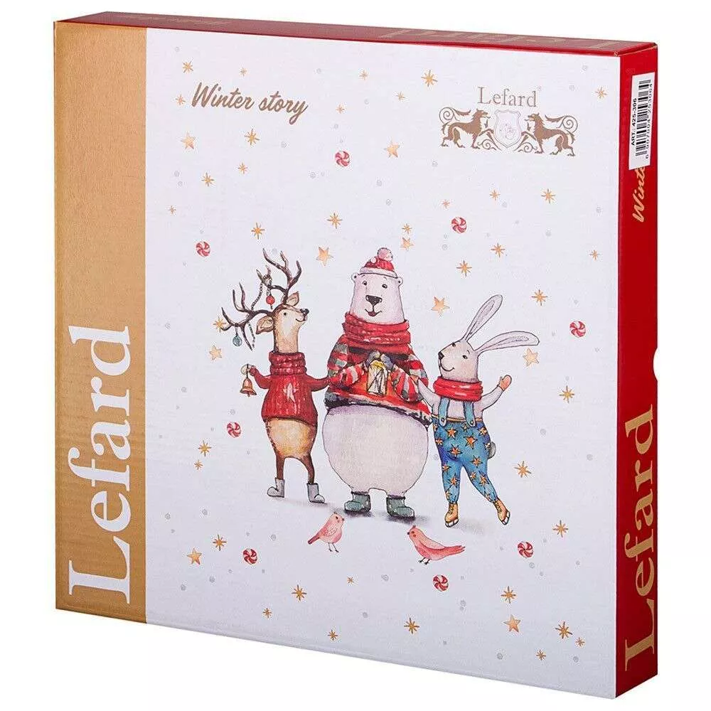 Набор из 2 тарелок обеденных Winter Story 26,5 см