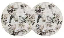Набор из 2 тарелок закусочных Bohemian Birds на белом