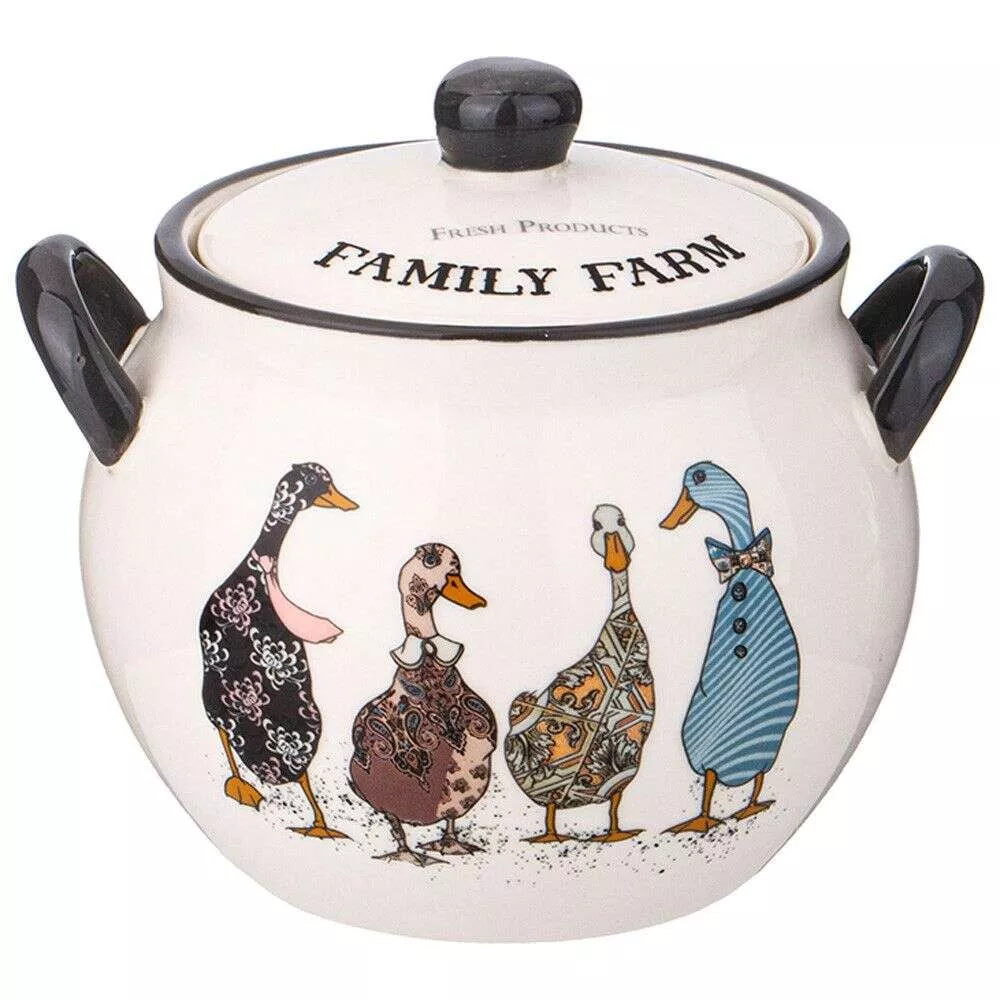 Горшочек для запекания с крышкой Family Farm