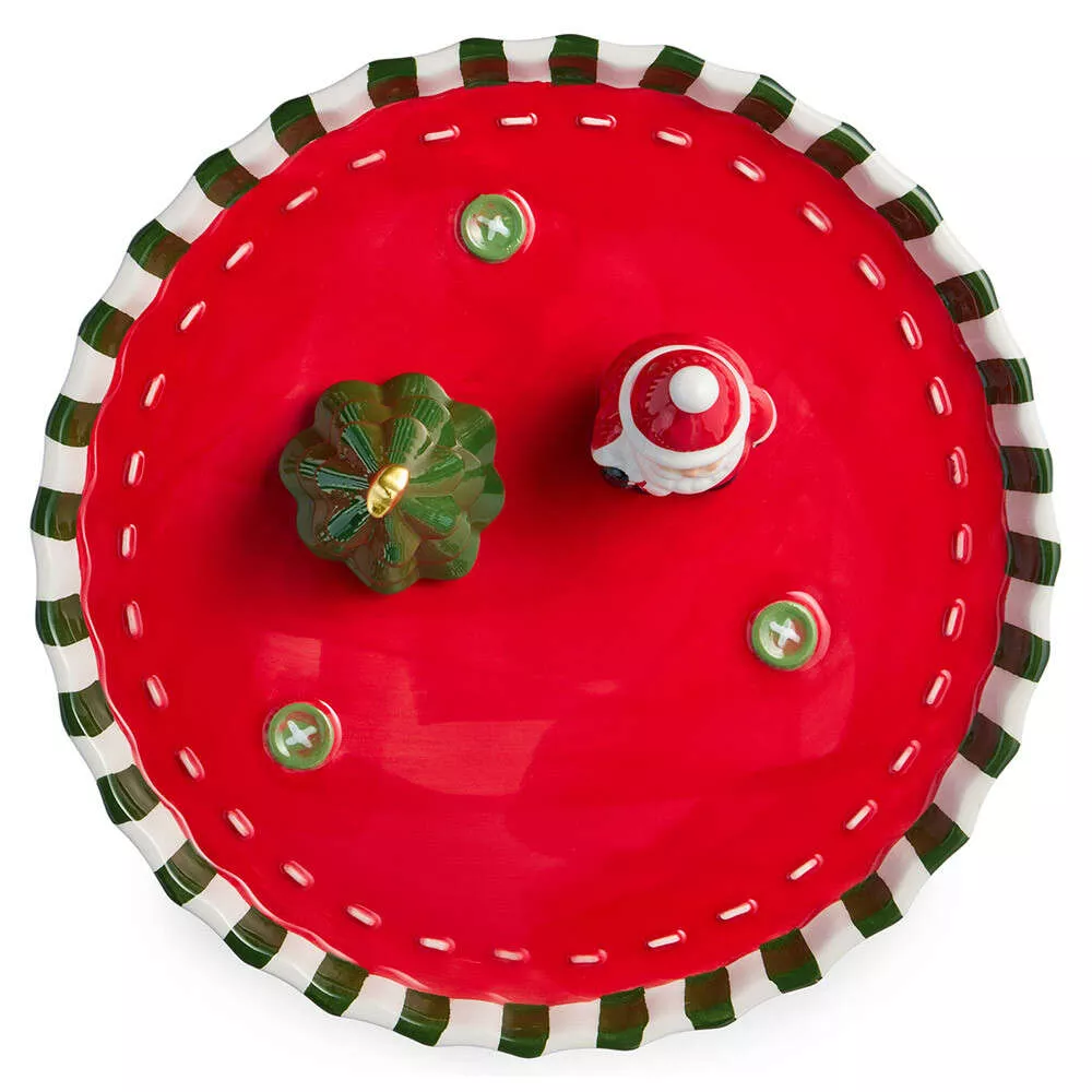 Блюдо сервировочное Christmas Gift Дед Мороз и Елка