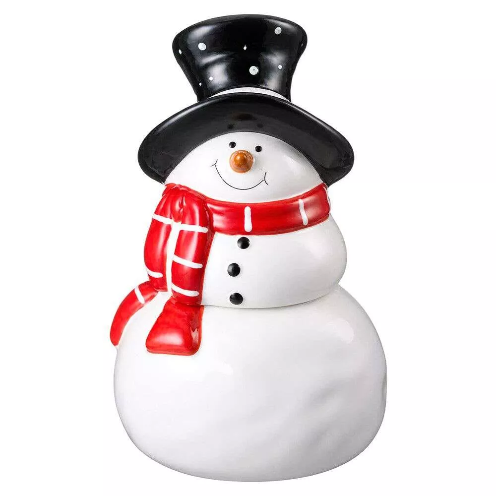 Банка для конфет Christmas Holiday Снеговик 1120 мл