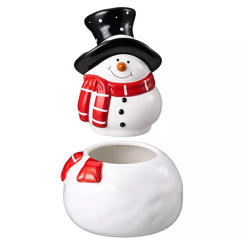 Банка для конфет Christmas Holiday Снеговик 1120 мл