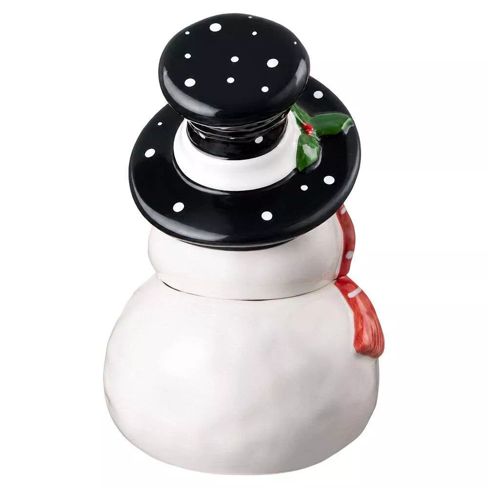 Банка для конфет Christmas Holiday Снеговик 1120 мл