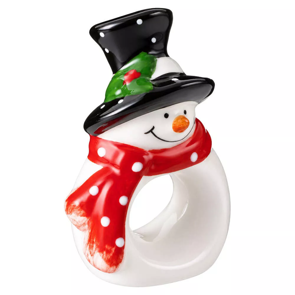 Набор из 2 колец для салфеток Christmas Holiday Снеговик