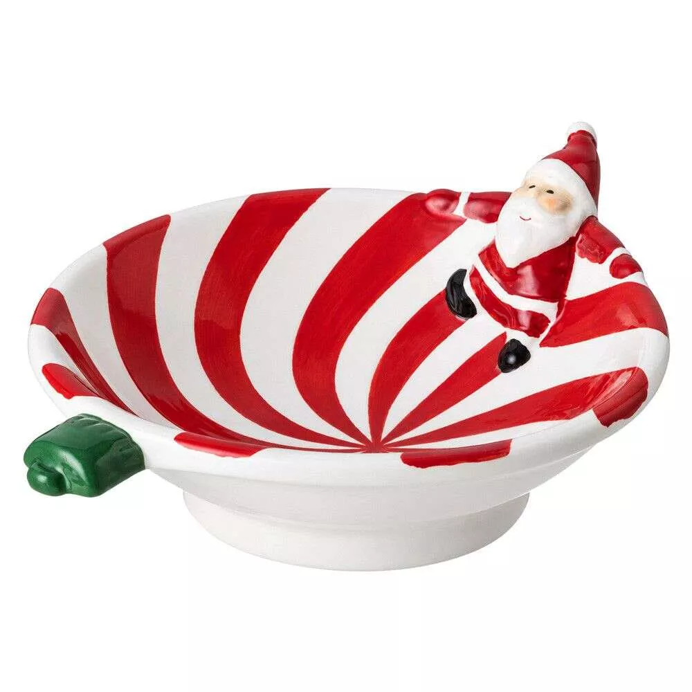 Блюдо сервировочное в форме новогодней игрушки Санта Christmas Gift