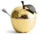 Банка для меда с ложкой Michael Aram Apple золото