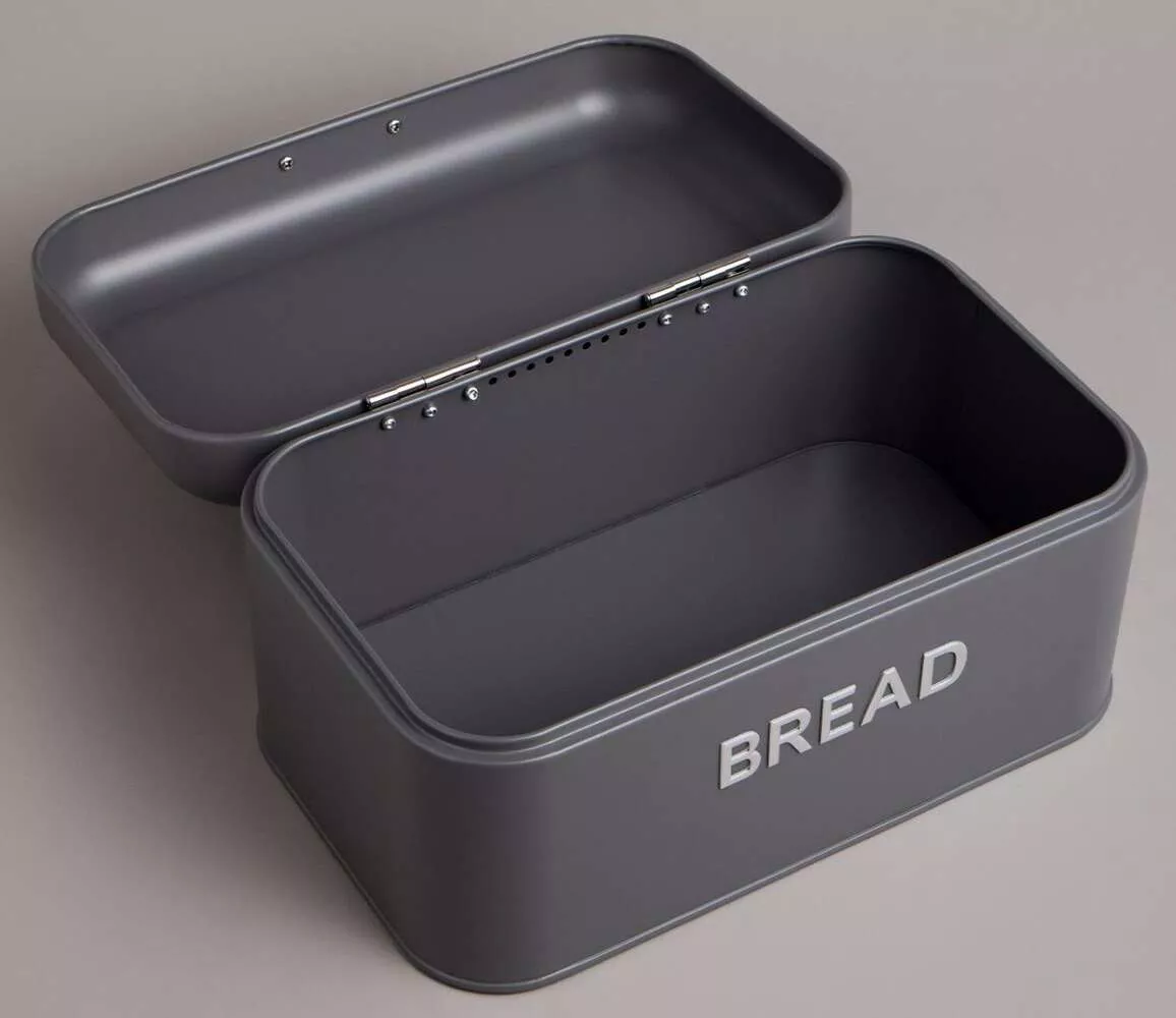 Хлебница BREAD серая