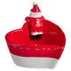 Салатник в форме сердца Christmas Gift Санта красный 300 мл