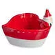 Салатник в форме сердца Christmas Gift Санта красный 300 мл