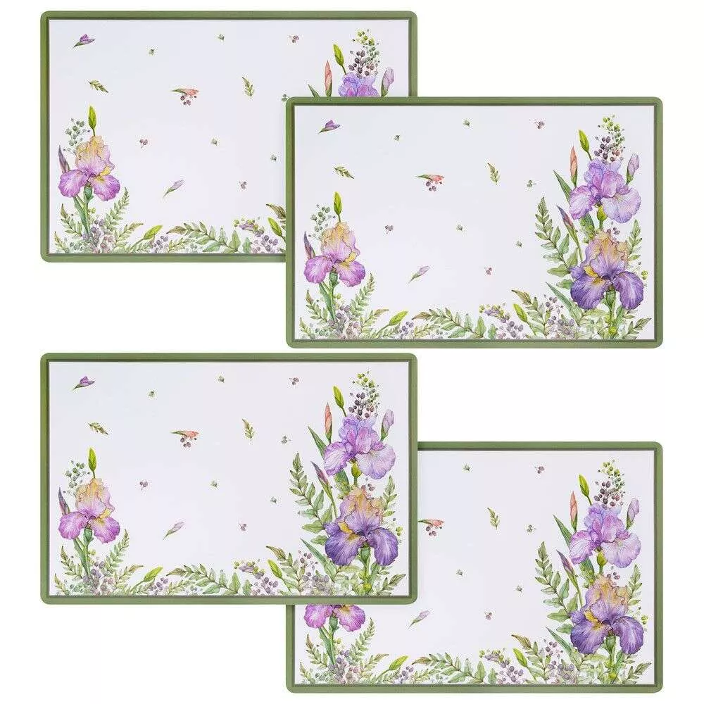 Набор из 4 подстановочных салфеток Irises 