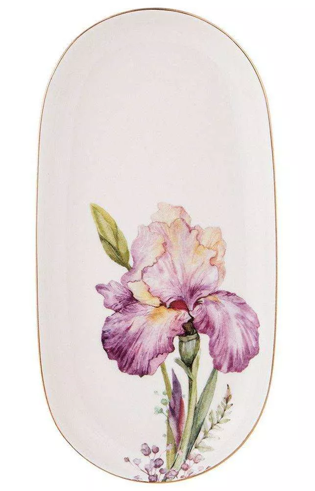 Блюдо овальное Irises 20,5 см