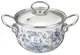 Кастрюля эмалированная со стеклянной крышкой Royal Blue 1,5 л
