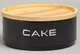 Банка для сыпучих CAKE черная