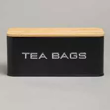 Банка для чайных пакетиков TEA BAGS черная