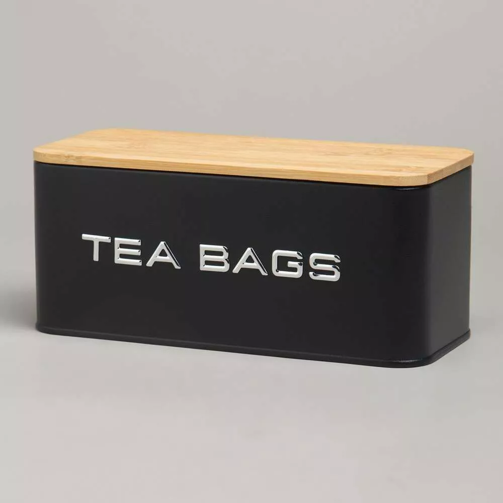 Банка для чайных пакетиков TEA BAGS черная