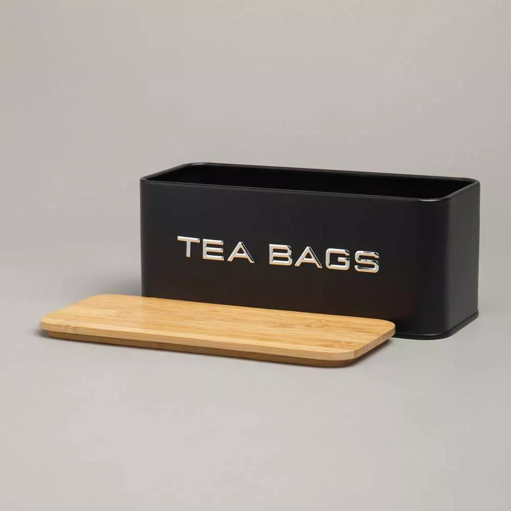 Банка для чайных пакетиков TEA BAGS черная