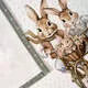 Набор из 2 полотенец Rabbit Family Лаванда мятный хлопок