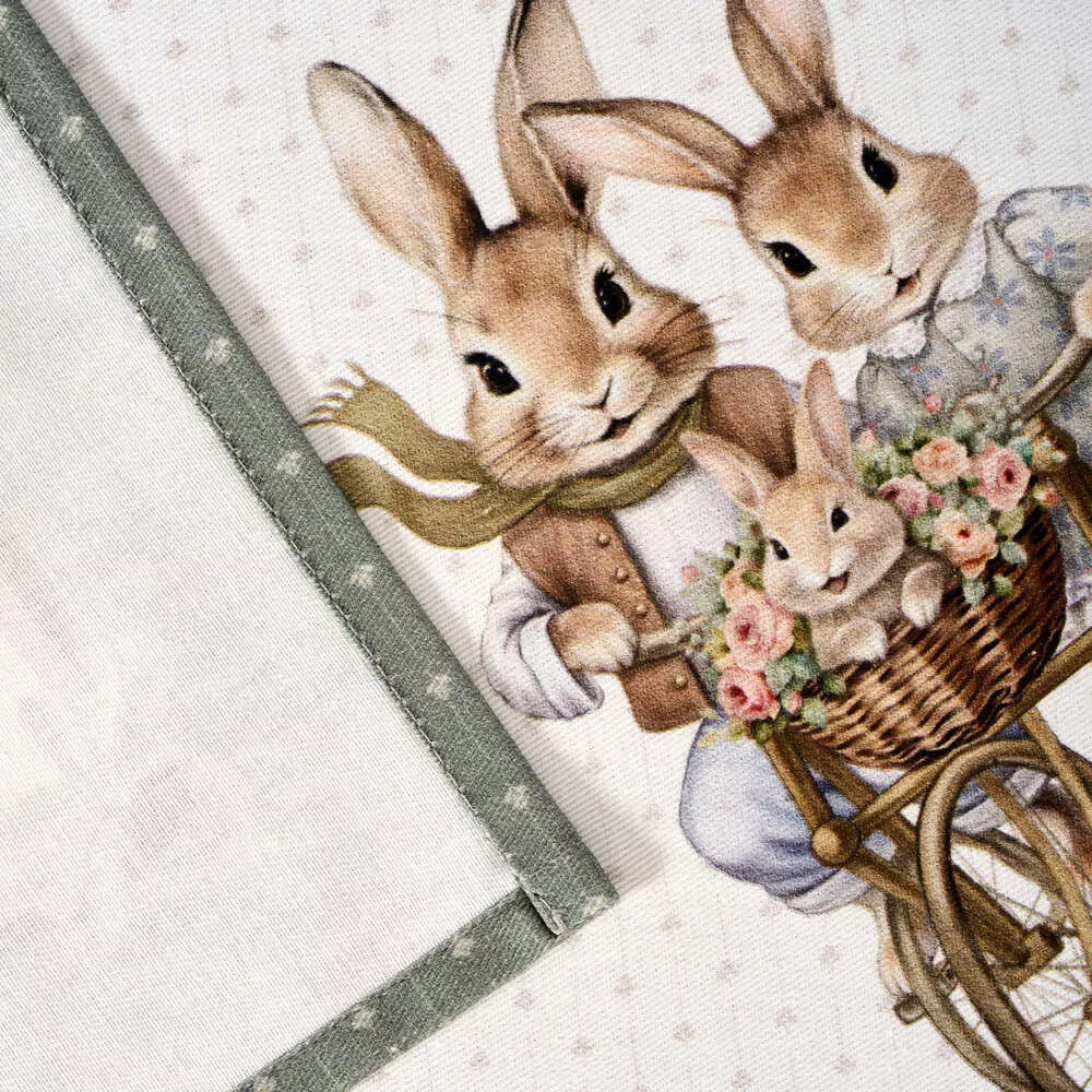 Набор из 2 полотенец Rabbit Family Лаванда мятный хлопок
