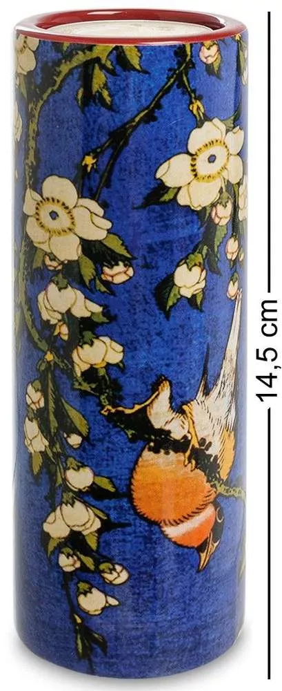 Подсвечник Bullfinch and Blossoms. Кацусика Хокусай
