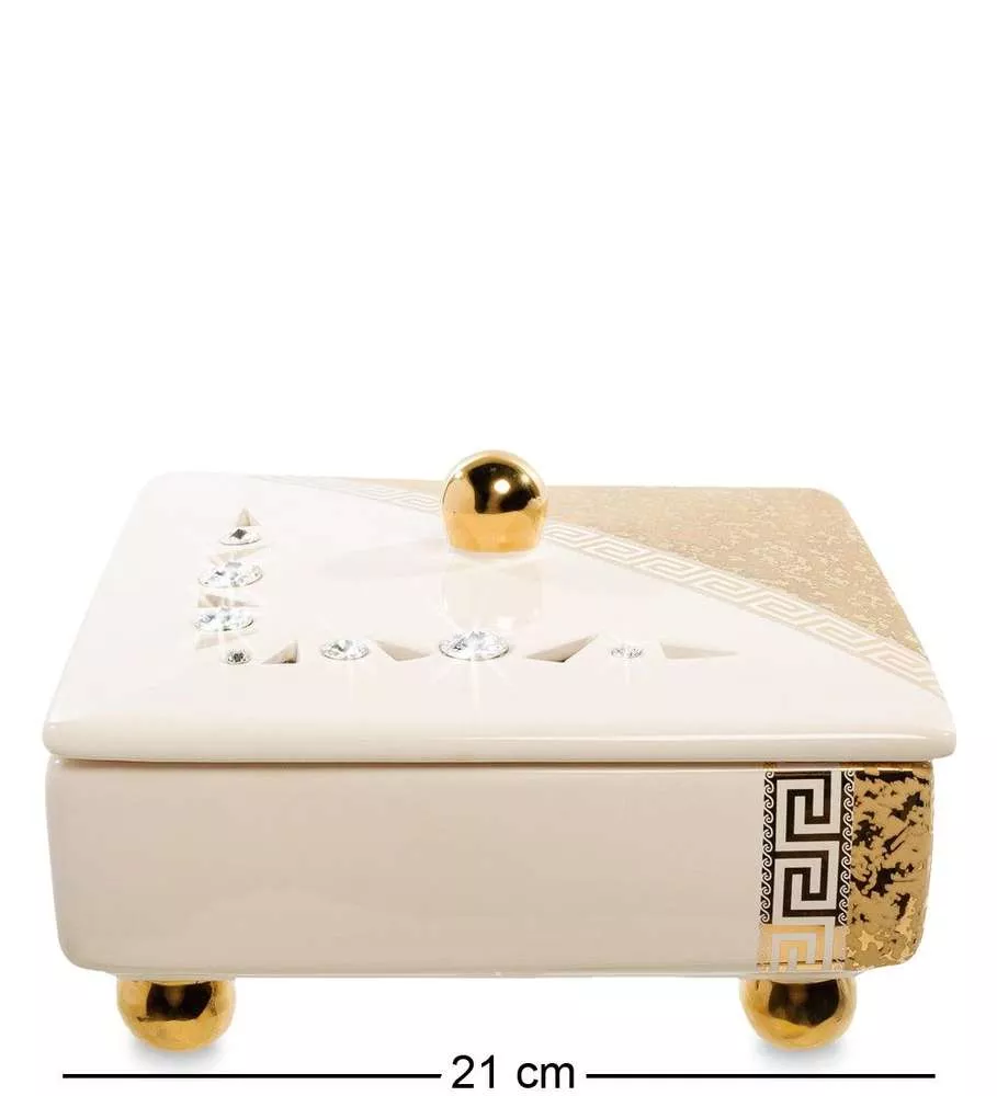 Шкатулка с кристаллами Сваровски Cubotondo