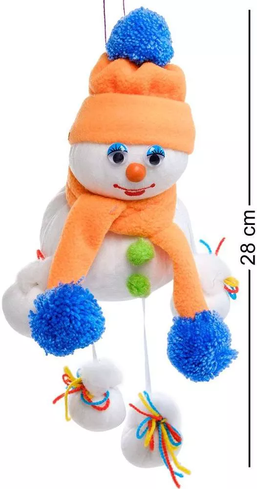 Игрушка лоскутная Снеговик