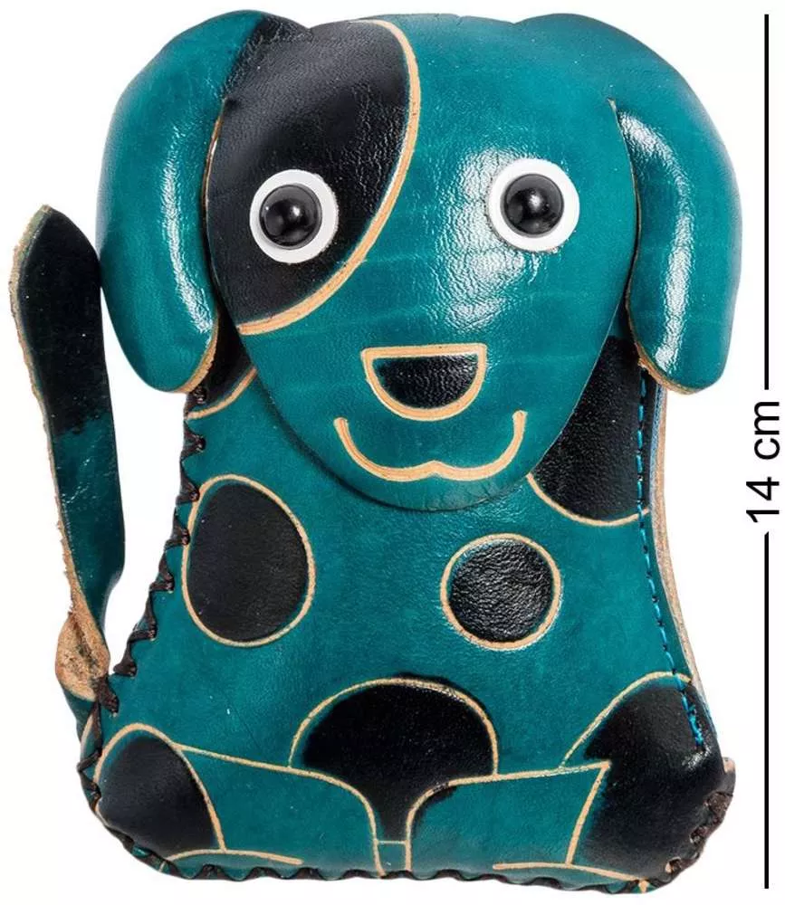 Кошелёк кожаный Собака