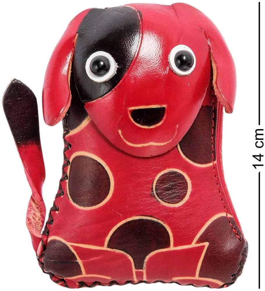 Кошелёк кожаный Собака