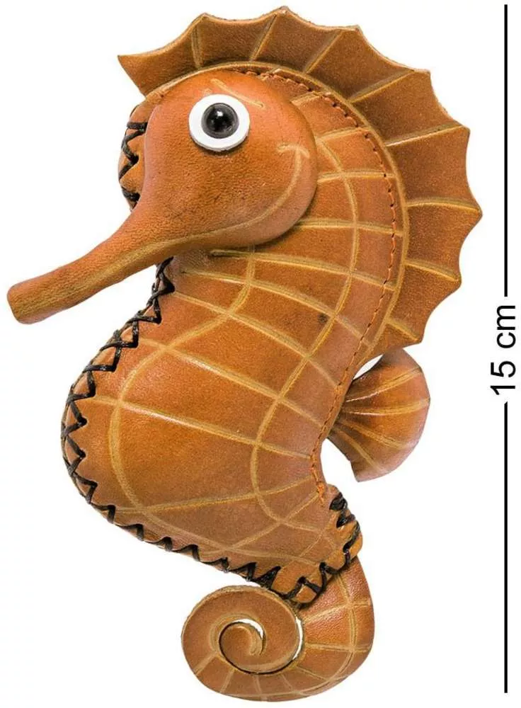 Кошелёк кожаный Морской конек