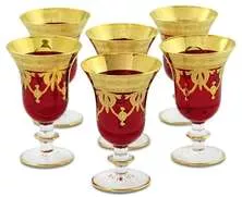 Набор из 6-ти бокалов для вина, воды DINASTIA ROSSO (красный)