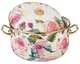 Кастрюля эмалированная с крышкой Vintage Flowers