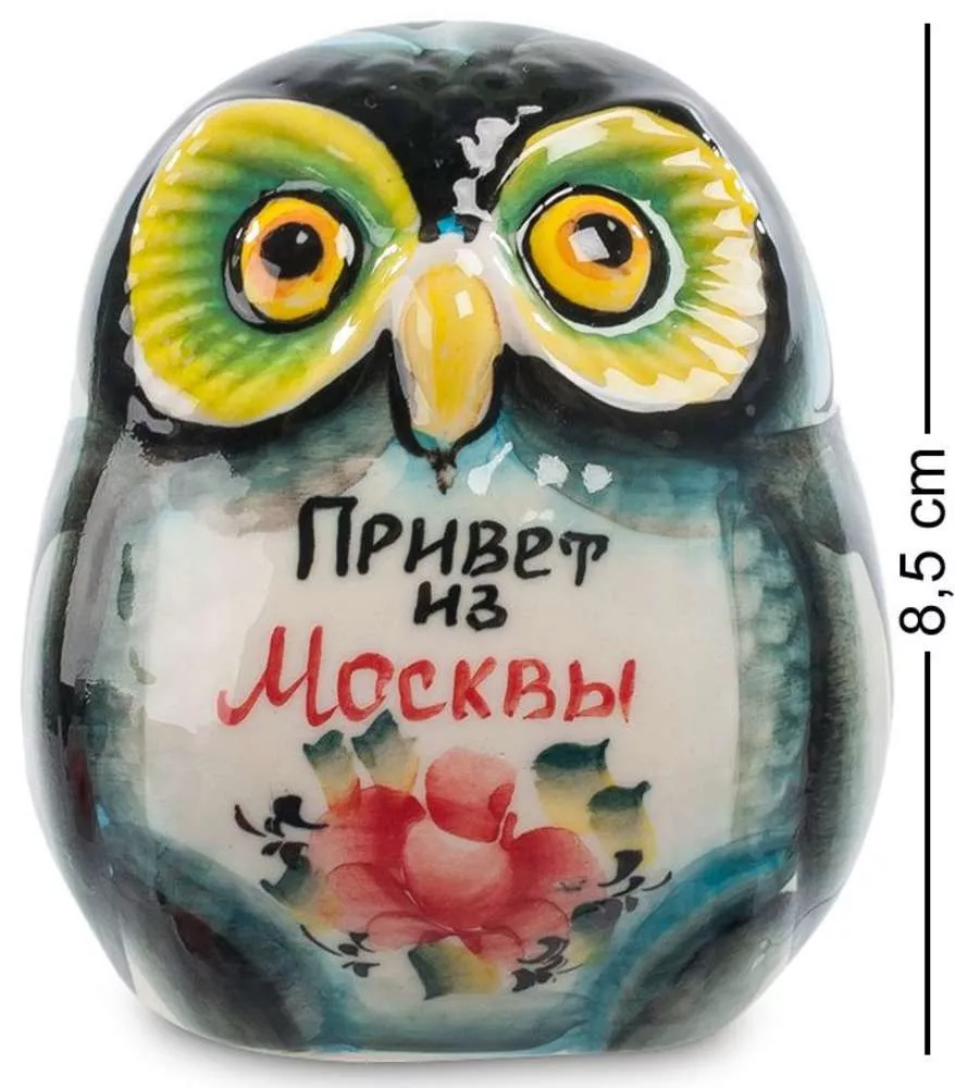 Фигурка Сова-Софья (Гжельский фарфор)