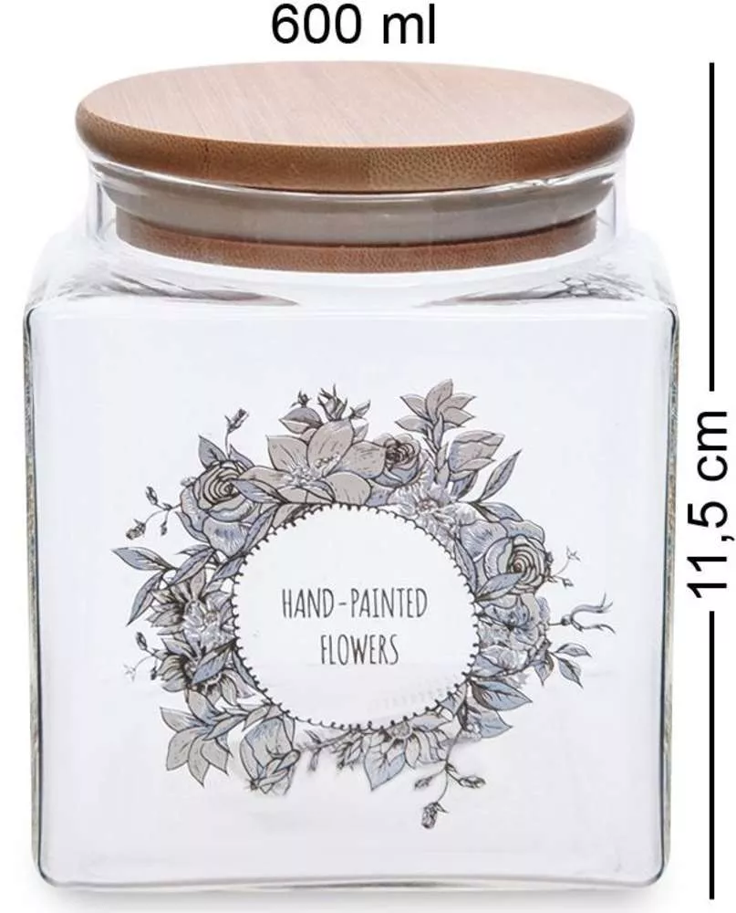 Банка для сыпучих продуктов Hand Painted Flowers