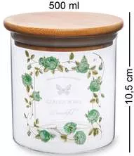 Банка для сыпучих продуктов Garden Roses green